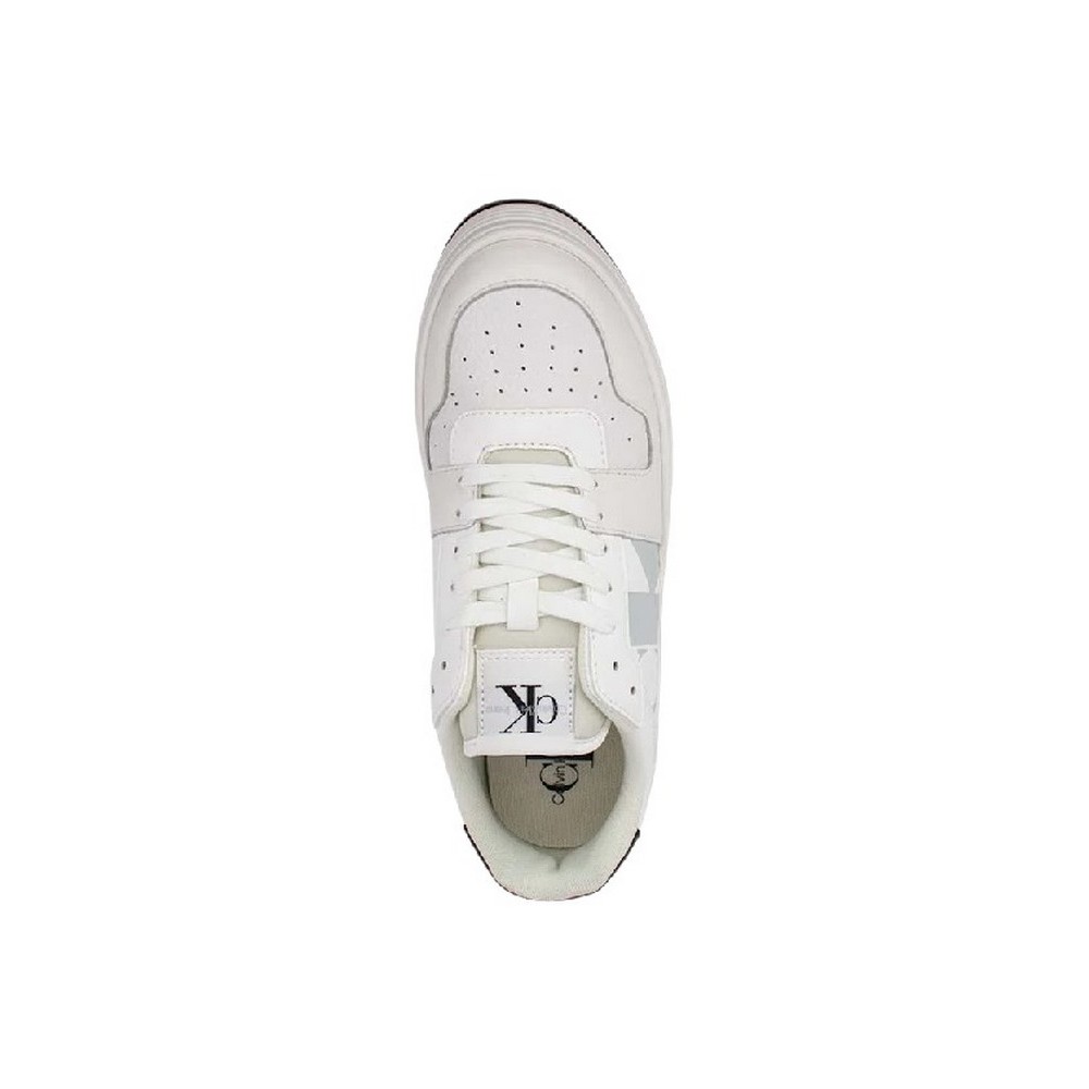 CALVIN KLEIN JEANS BOLD FLATF LOW LACEUP MIX NBS ΠΑΠΟΥΤΣΙ ΓΥΝΑΙΚΕΙΟ BRIGHT WHITE