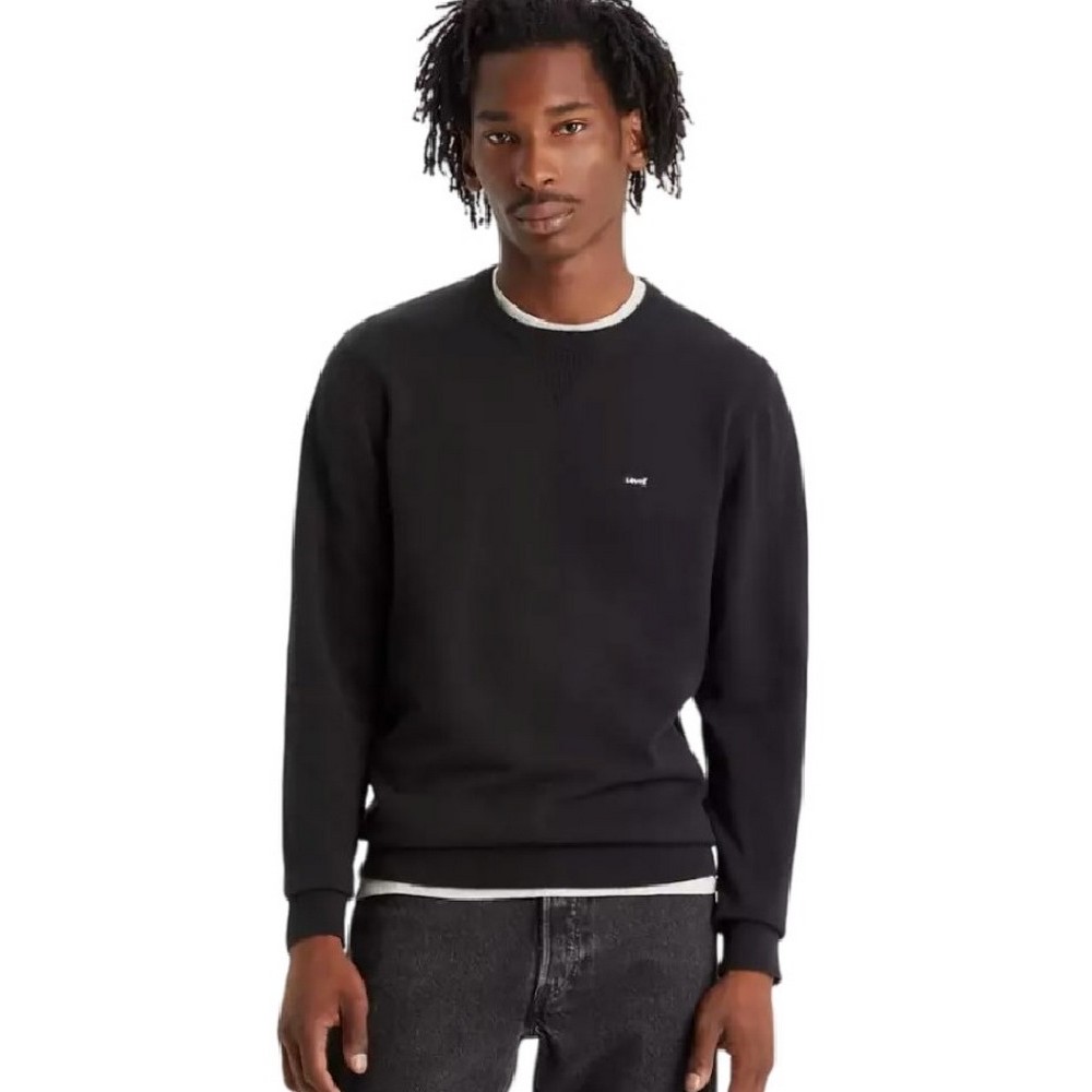 LEVIS LIGHTWEIGHT HM SWEATER A72070001 ΜΠΛΟΥΖΑ ΠΛΕΚΤΗ ΑΝΔΡΙΚΗ BLACK