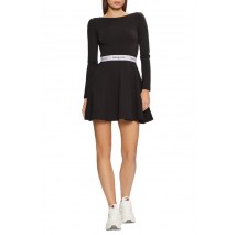 TOMMY JEANS TAPE FIT FLARE DRESS EXT ΦΟΡΕΜΑ ΓΥΝΑΙΚΕΙΟ BLACK