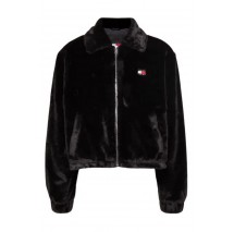 TOMMY JEANS FAUX FUR JACKET ΜΠΟΥΦΑΝ ΓΥΝΑΙΚΕΙΟ BLACK