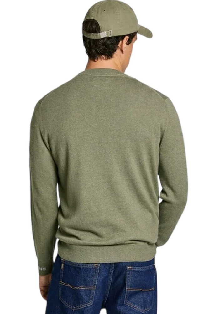 PEPE JEANS LONDON NEW ANDRE CREW NECK ΜΠΛΟΥΖΑ ΠΛΕΚΤΗ ΑΝΔΡΙΚΗ GREEN