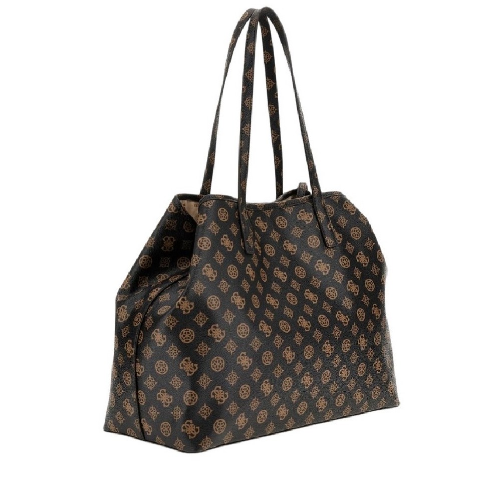 GUESS VIKKY II LARGE 2 IN 1 TOTE ΤΣΑΝΤΑ ΓΥΝΑΙΚΕΙΑ BROWN