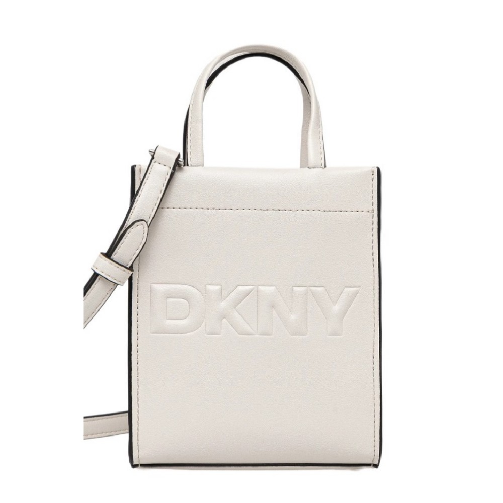 DKNY CARTER CROSS BODY HANDBAG R44AZI34 ΤΣΑΝΤΑ ΓΥΝΑΙΚΕΙΑ OFF WHITE