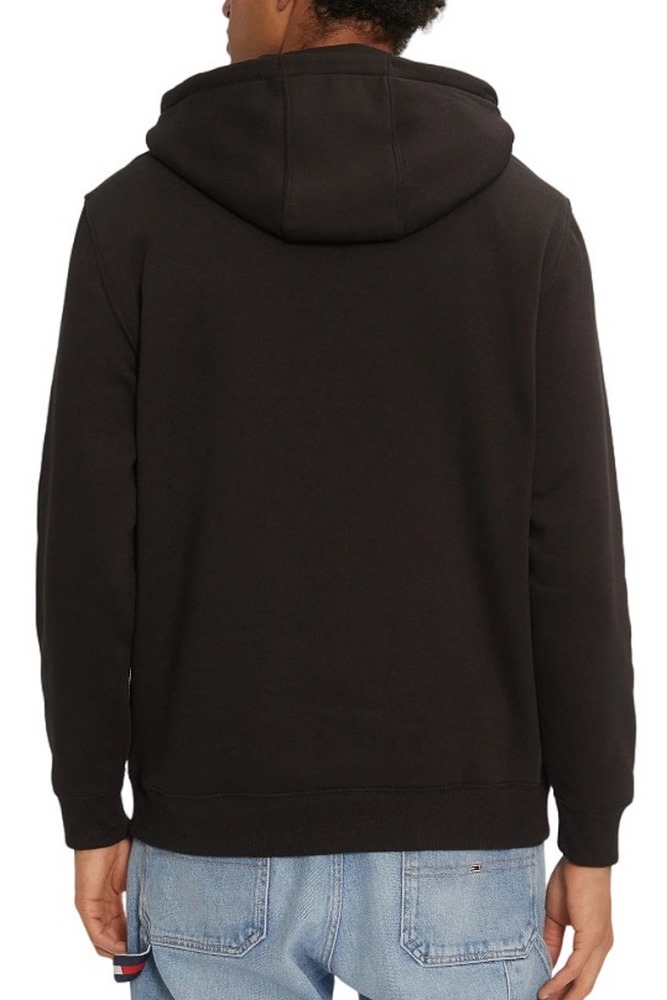 TOMMY JEANS REG S FLAG HOODIE ΜΠΛΟΥΖΑ ΦΟΥΤΕΡ ΑΝΔΡΙΚΗ BLACK