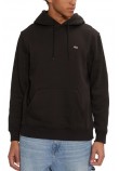 TOMMY JEANS REG S FLAG HOODIE ΜΠΛΟΥΖΑ ΦΟΥΤΕΡ ΑΝΔΡΙΚΗ BLACK