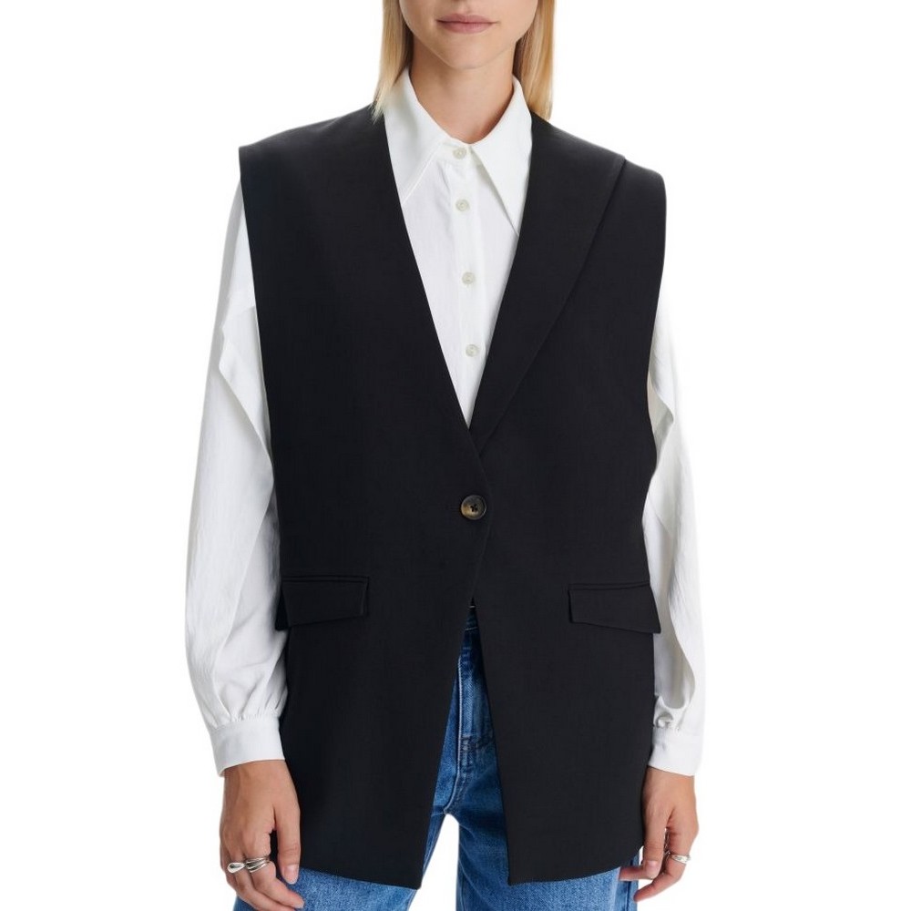 ALE LONG VEST SUIT 8919207 ΓΙΛΕΚΟ ΓΥΝΑΙΚΕΙΟ BLACK