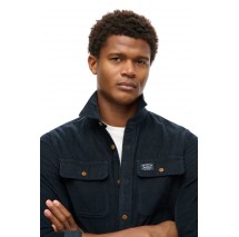 SUPERDRY D2 CORDUROY WORKWEAR SHIRT ΠΟΥΚΑΜΙΣΟ ΑΝΔΡΙΚΟ NAVY