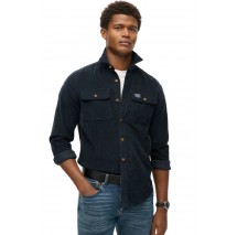 SUPERDRY D2 CORDUROY WORKWEAR SHIRT ΠΟΥΚΑΜΙΣΟ ΑΝΔΡΙΚΟ NAVY