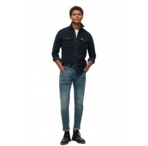 SUPERDRY D2 CORDUROY WORKWEAR SHIRT ΠΟΥΚΑΜΙΣΟ ΑΝΔΡΙΚΟ NAVY