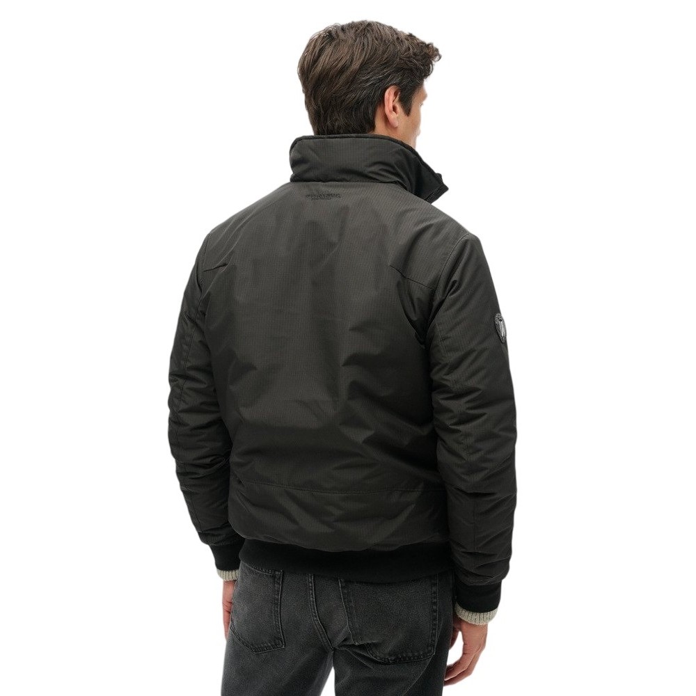 SUPERDRY D3 OVIN CITY HARRINGTON JACKET ΜΠΟΥΦΑΝ ΑΝΔΡΙΚΟ BLACK