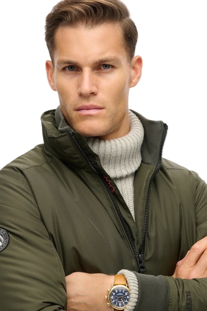 SUPERDRY D3 OVIN CITY HARRINGTON JACKET ΜΠΟΥΦΑΝ ΑΝΔΡΙΚΟ KHAKI