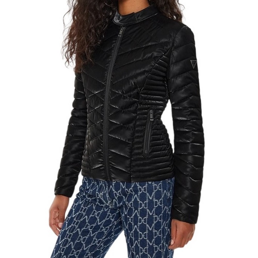 GUESS NEW VONA JACKET ΜΠΟΥΦΑΝ ΓΥΝΑΙΚΕΙΟ BLACK