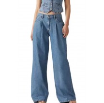 LEVI'S PLEATED BAGGY WIDE LEG A74550001 ΠΑΝΤΕΛΟΝΙ ΓΥΝΑΙΚΕΙΟ BLUΕ DENIM