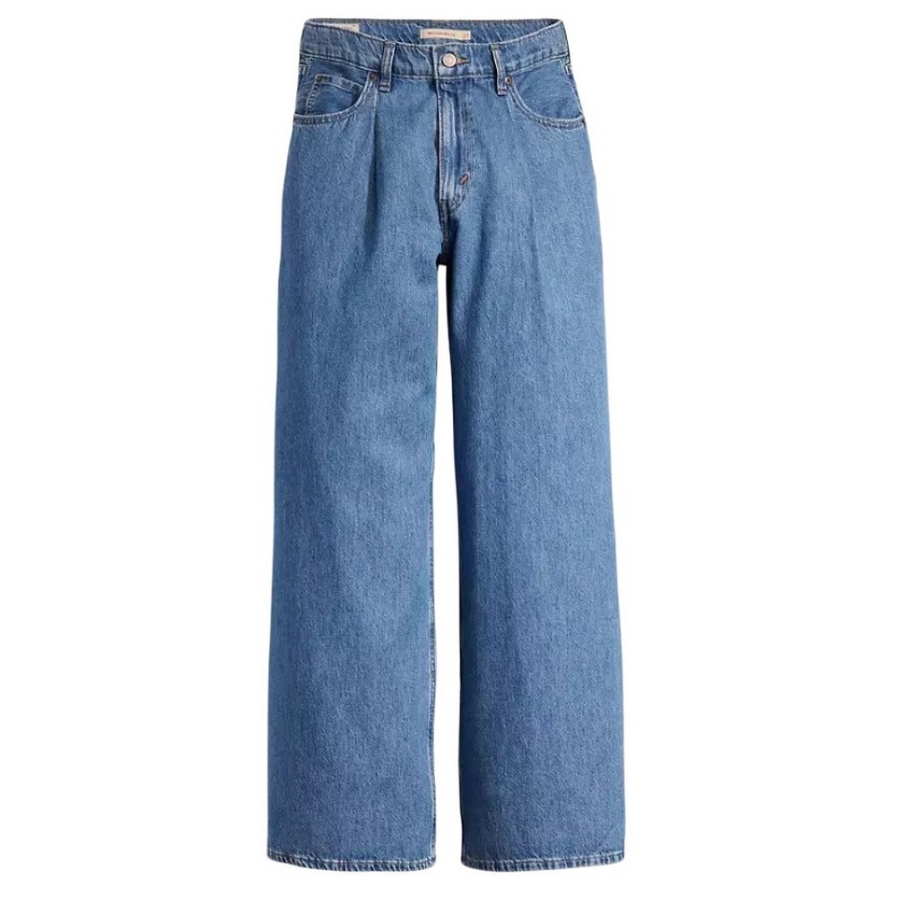 LEVI'S PLEATED BAGGY WIDE LEG A74550001 ΠΑΝΤΕΛΟΝΙ ΓΥΝΑΙΚΕΙΟ BLUΕ DENIM