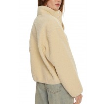 CALVIN KLEIN JEANS SHERPA OVERSHIRT ΠΟΥΚΑΜΙΣΟ ΓΥΝΑΙΚΕΙΟ ECRU