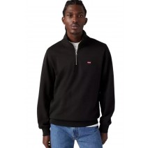 LEVIS ORIGINAL HM 1/4 ZIP A86060000 ΜΠΛΟΥΖΑ ΦΟΥΤΕΡ ΑΝΔΡΙΚΗ BLACK