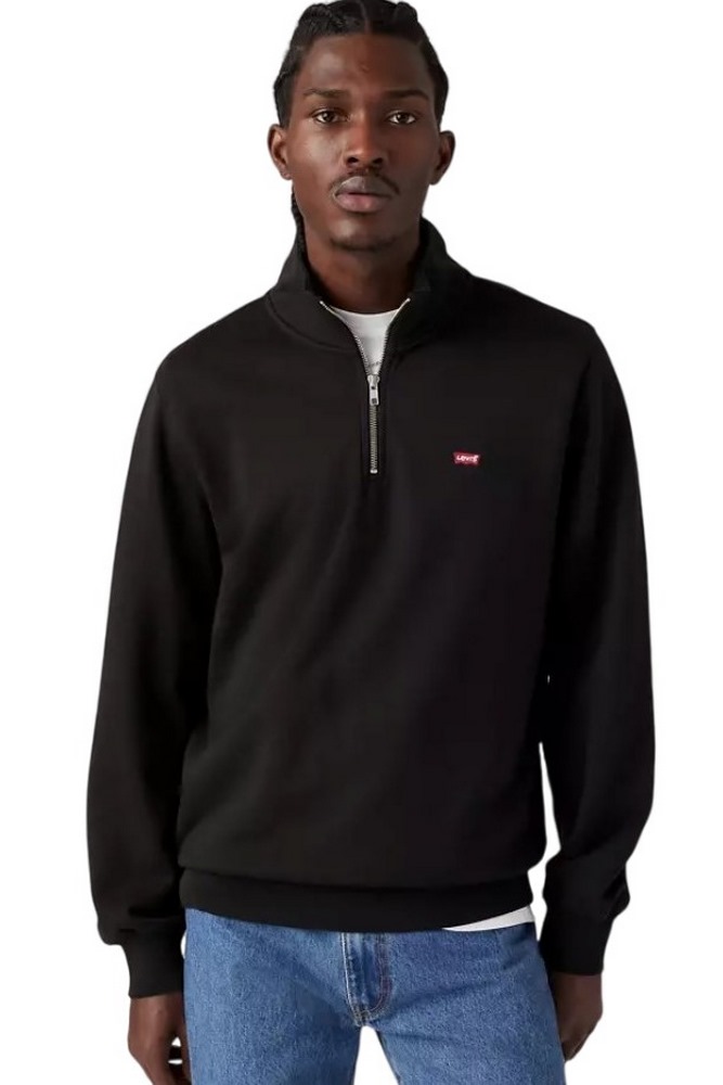 LEVIS ORIGINAL HM 1/4 ZIP A86060000 ΜΠΛΟΥΖΑ ΦΟΥΤΕΡ ΑΝΔΡΙΚΗ BLACK