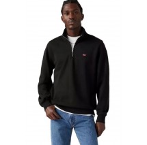 LEVIS ORIGINAL HM 1/4 ZIP A86060000 ΜΠΛΟΥΖΑ ΦΟΥΤΕΡ ΑΝΔΡΙΚΗ BLACK