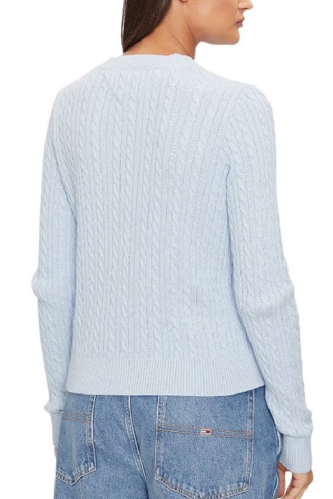 TOMMY JEANS CABLE ESSENTIAL SWEATER ΜΠΛΟΥΖΑ ΠΛΕΚΤΗ ΓΥΝΑΙΚΕΙΑ CIEL