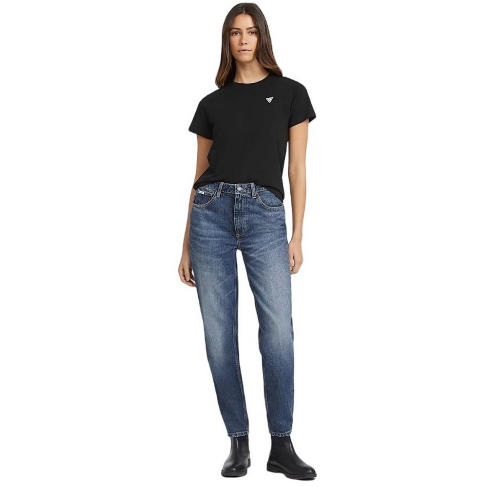 GUESS JEANS GJ CN REG MINI TR T-SHIRT ΜΠΛΟΥΖΑ ΓΥΝΑΙΚΕΙΑ BLACK