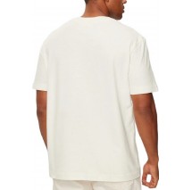 CALVIN KLEIN JEANS CHENILLE MONOLOGO TEE T-SHIRT ΜΠΛΟΥΖΑ ΑΝΔΡΙΚΗ IVORY