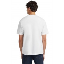 GUESS JEANS EMBROIDERED LOGO TEE T-SHIRT ΜΠΛΟΥΖΑ ΑΝΔΡΙΚΗ WHITE