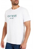 GUESS CN GUESS MULTICOLOR TEE T-SHIRT ΜΠΛΟΥΖΑ ΑΝΔΡΙΚΗ WHITE