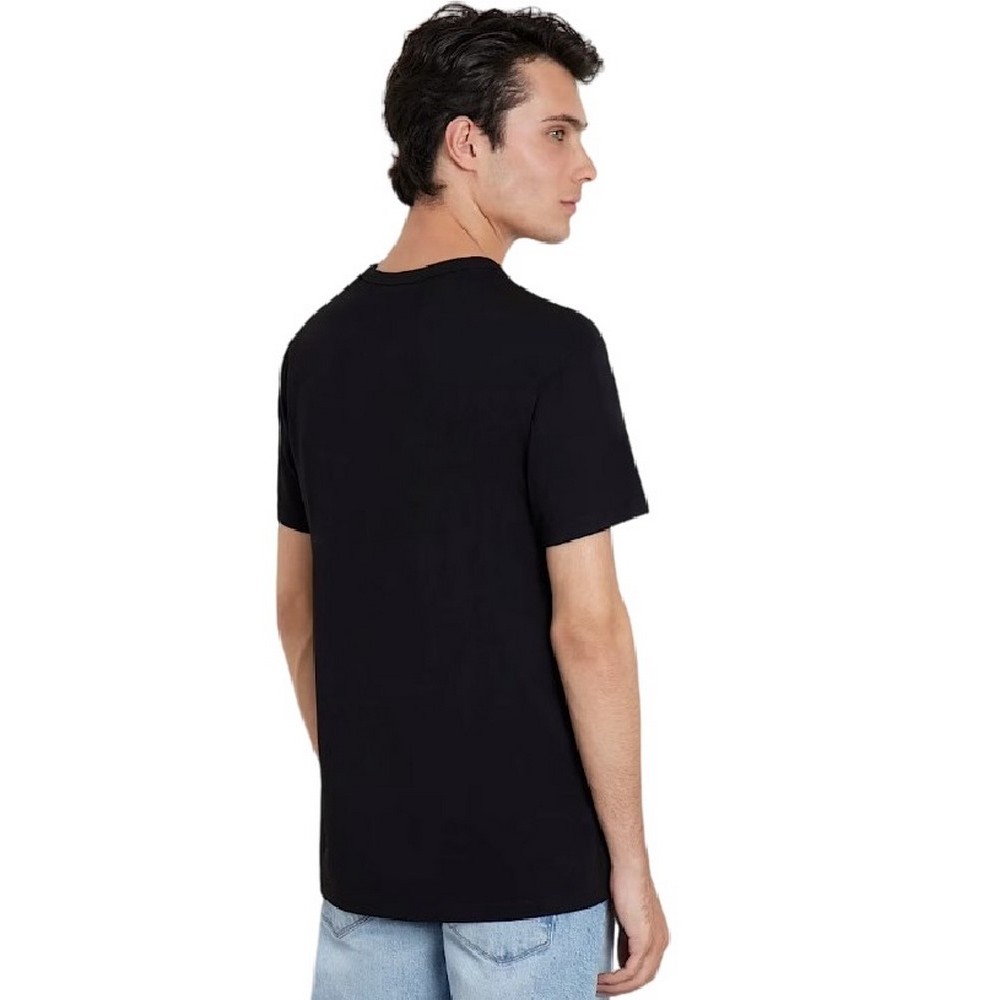 GUESS CN GUESS MULTICOLOR TEE T-SHIRT ΜΠΛΟΥΖΑ ΑΝΔΡΙΚΗ BLACK