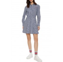 TOMMY JEANS PINSTRIPE POPLIN SHIRT DRESS ΦΟΡΕΜΑ ΓΥΝΑΙΚΕΙΟ NAVY