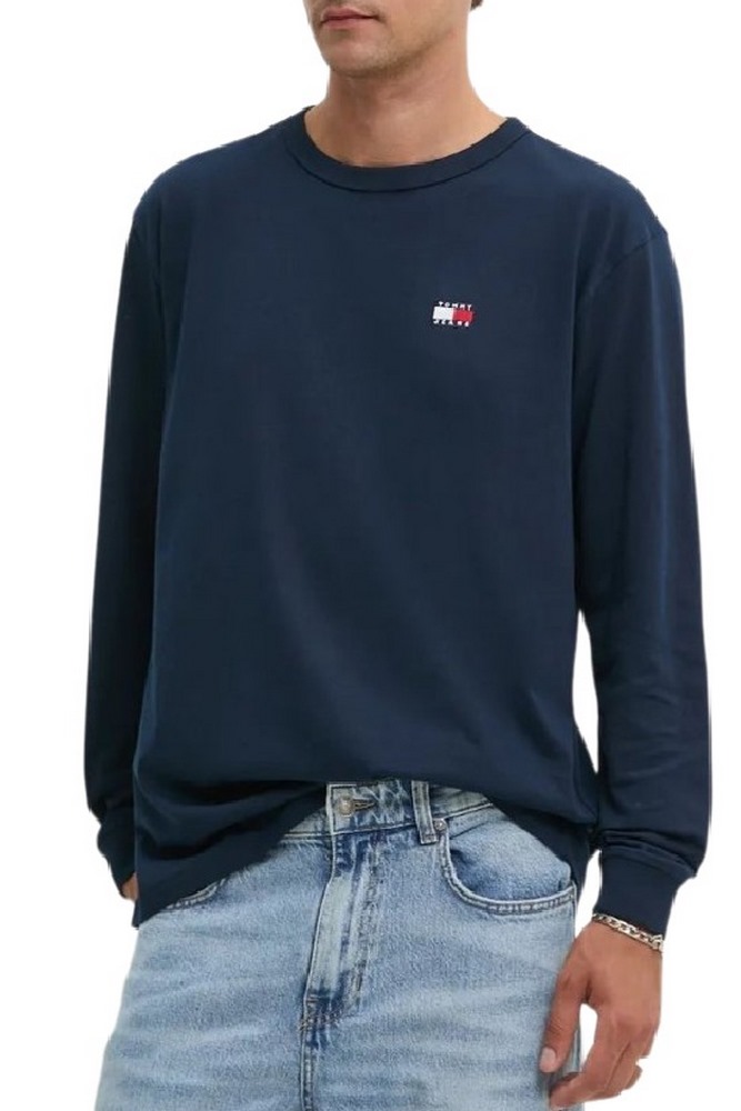 TOMMY JEANS REG BADGE LS ΜΠΛΟΥΖΑ ΑΝΔΡΙΚΗ NAVY