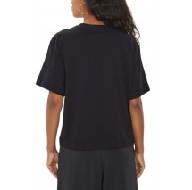 GUESS CN NECK LOGO TEE T-SHIRT ΜΠΛΟΥΖΑ ΓΥΝΑΙΚΕΙΑ BLACK