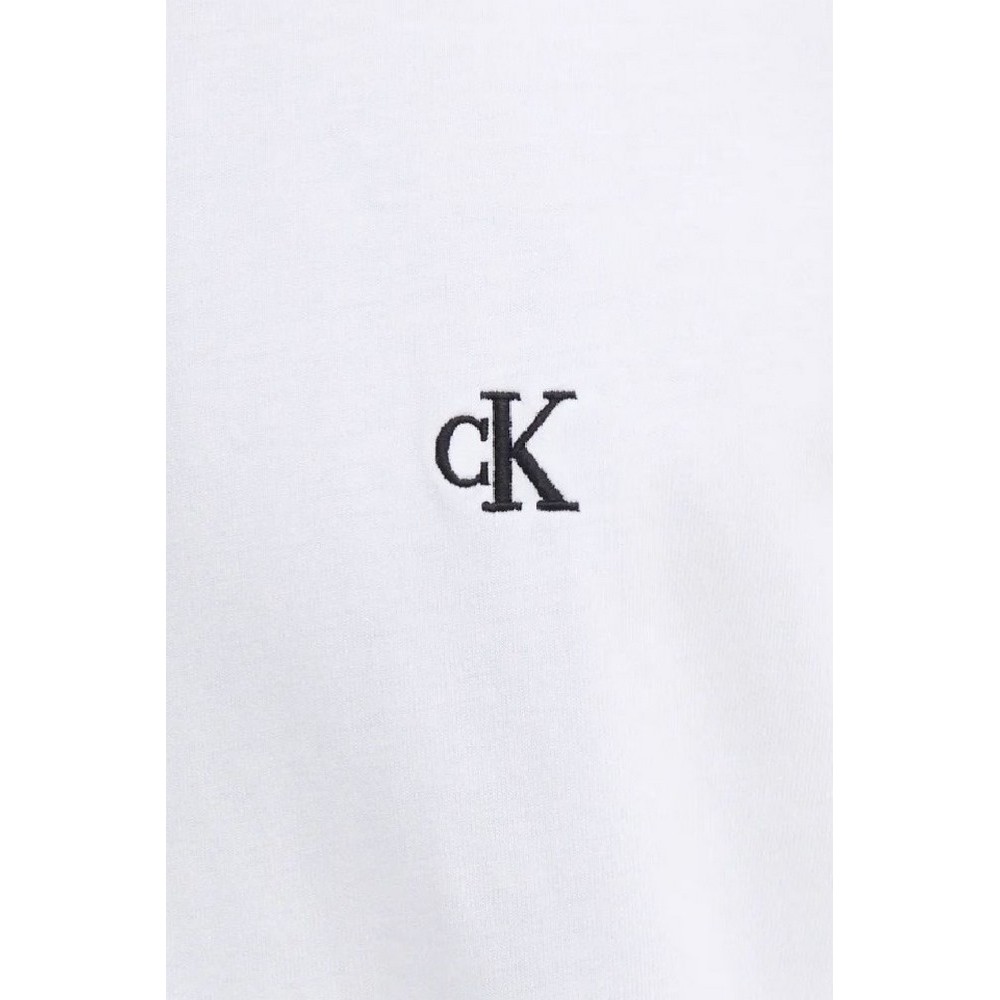 CALVIN KLEIN JEANS HEAVY RELAXED TEE T-SHIRT ΜΠΛΟΥΖΑ ΑΝΔΡΙΚΗ BRIGHT WHITE