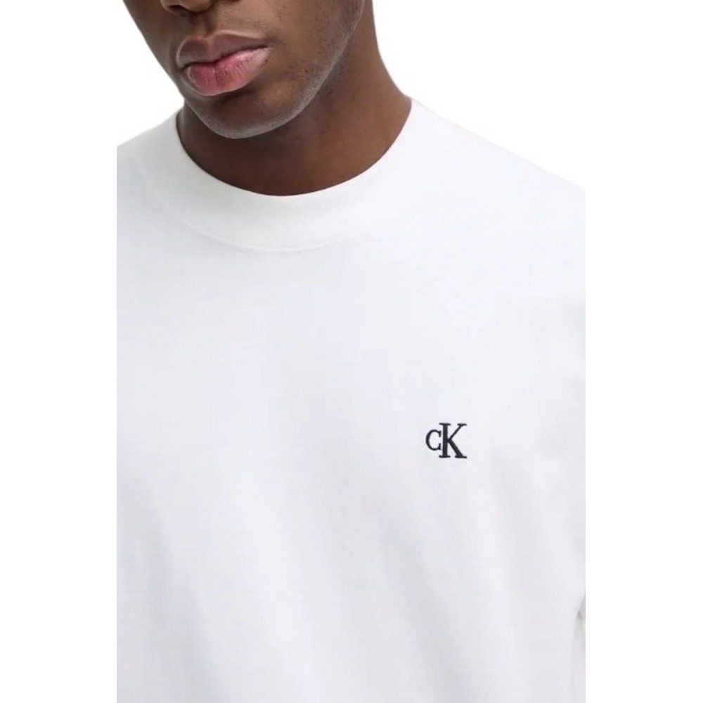 CALVIN KLEIN JEANS HEAVY RELAXED TEE T-SHIRT ΜΠΛΟΥΖΑ ΑΝΔΡΙΚΗ BRIGHT WHITE