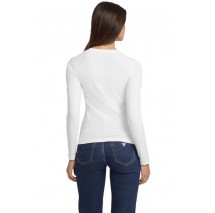 GUESS JEANS SLIM MINI AMERICAN TRADICION ΜΠΛΟΥΖΑ ΓΥΝΑΙΚΕΙΑ WHITE