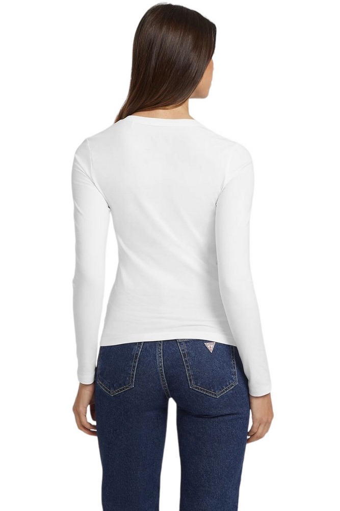 GUESS JEANS SLIM MINI AMERICAN TRADICION ΜΠΛΟΥΖΑ ΓΥΝΑΙΚΕΙΑ WHITE