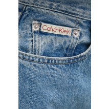 CALVIN KLEIN JEANS BARREL ΠΑΝΤΕΛΟΝΙ ΓΥΝΑΙΚΕΙΟ BLUΕ DENIM