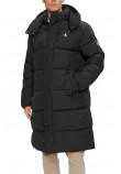 CALVIN KLEIN JEANS ESSENTIALS NON DOWN LONG PARKA ΜΠΟΥΦΑΝ ΑΝΔΡΙΚΟ BLACK