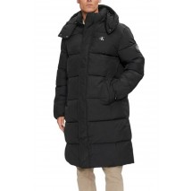 CALVIN KLEIN JEANS ESSENTIALS NON DOWN LONG PARKA ΜΠΟΥΦΑΝ ΑΝΔΡΙΚΟ BLACK