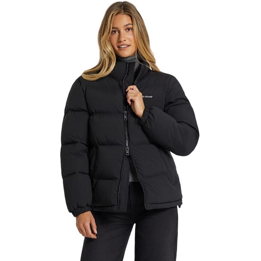 GUESS JEANS PUFFER JACKET W4BL21WGII2 ΜΠΟΥΦΑΝ ΓΥΝΑΙΚΕΙΟ BLACK