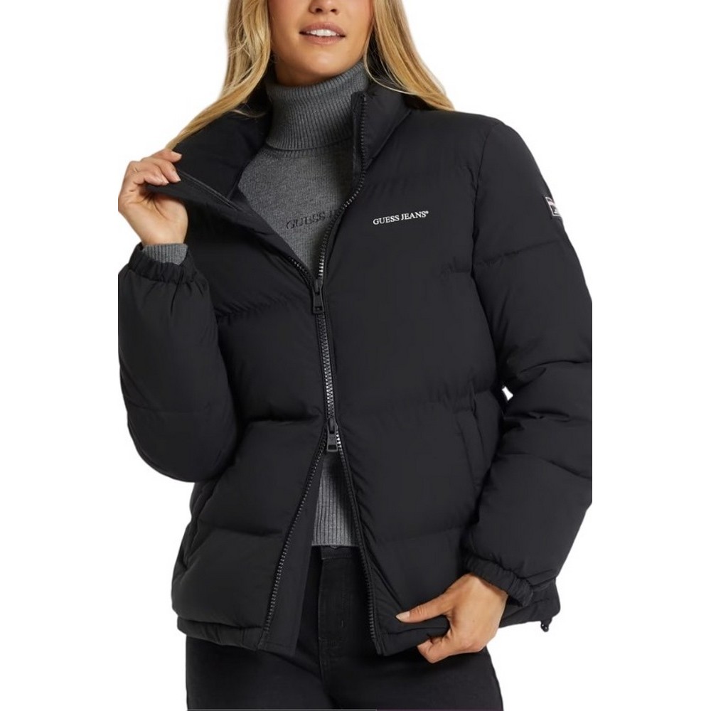 GUESS JEANS PUFFER JACKET W4BL21WGII2 ΜΠΟΥΦΑΝ ΓΥΝΑΙΚΕΙΟ BLACK