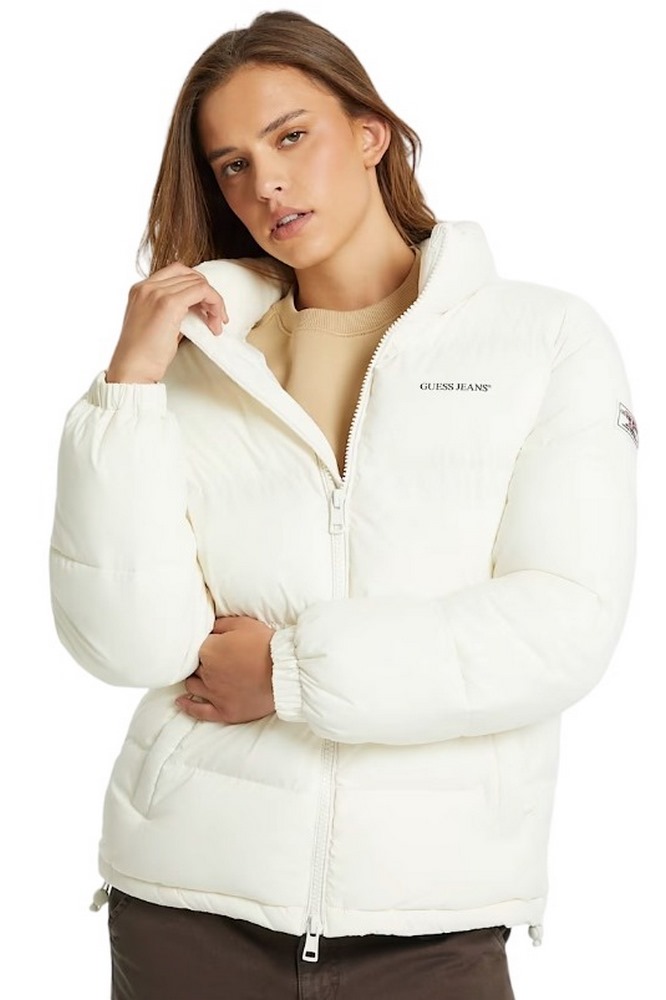 GUESS JEANS PUFFER JACKET W4BL21WGII2 ΜΠΟΥΦΑΝ ΓΥΝΑΙΚΕΙΟ OFF WHITE