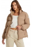 GUESS JEANS PUFFER JACKET W4BL21WGII2 ΜΠΟΥΦΑΝ ΓΥΝΑΙΚΕΙΟ BEIGE