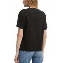 CALVIN KLEIN JEANS EMBROIDERED MONOLOGO TEE T-SHIRT ΜΠΛΟΥΖΑ ΓΥΝΑΙΚΕΙΑ BLACK