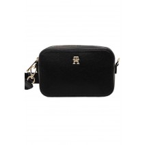 TOMMY HILFIGER  SOFT LOGO CAMERA BAG ΤΣΑΝΤΑ ΓΥΝΑΙΚΕΙΑ BLACK