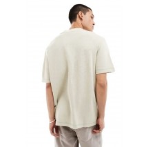 CALVIN KLEIN JEANS WAFFLE WOVEN LABEL RELAXED TEE T-SHIRT ΜΠΛΟΥΖΑ ΑΝΔΡΙΚΗ PELICAN