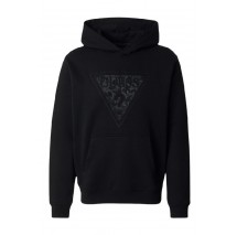 GUESS EMBROIDERED TRIANGLE ΜΠΛΟΥΖΑ ΦΟΥΤΕΡ ΑΝΔΡΙΚΗ BLACK