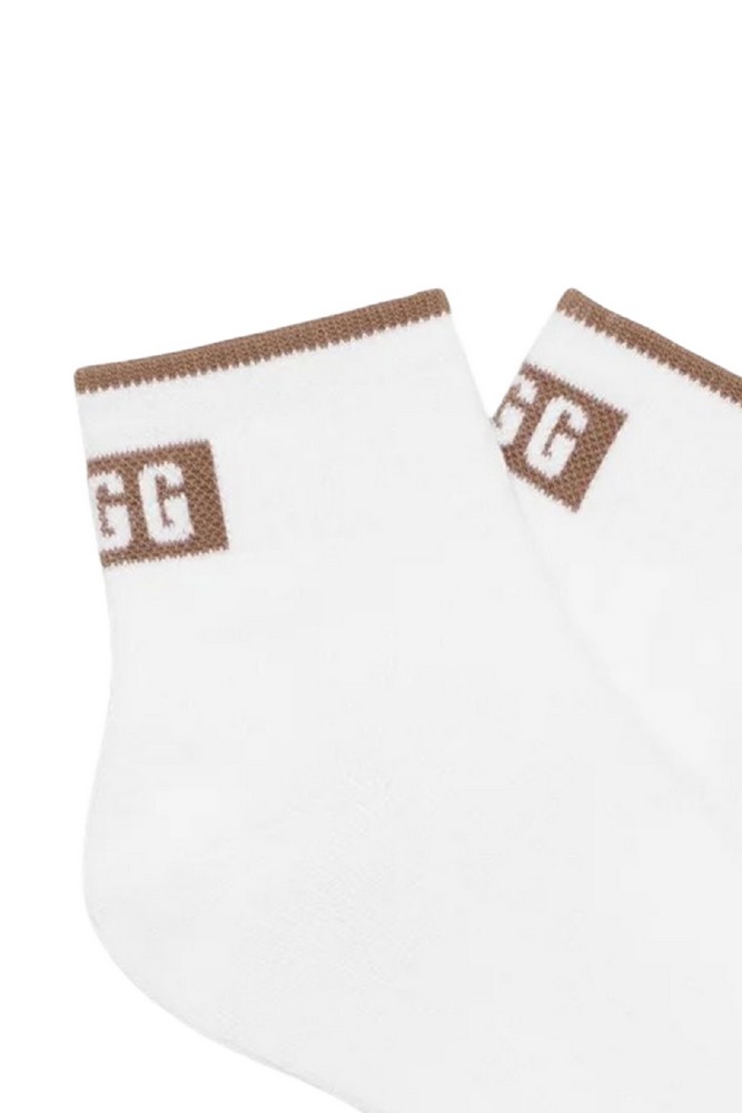 UGG POLLY ANKLE SOCK ΚΑΛΤΣΕΣ ΓΥΝΑΙΚΕΙΕΣ WHITE/BROWN