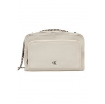 CALVIN KLEIN JEANS UTILITY DBL ZIP CAMERA BAG25 ΤΣΑΝΤΑ ΓΥΝΑΙΚΕΙΑ OFF WHITE