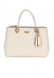 GUESS ASSIA HIGH SOCIETY SATCHEL ΤΣΑΝΤΑ ΓΥΝΑΙΚΕΙΑ STONE