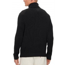 TOMMY HILFIGER SLIM XS BADGE ROLLNECK ΜΠΛΟΥΖΑ ΠΛΕΚΤΗ ΑΝΔΡΙΚΗ BLACK